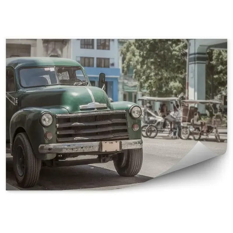 Decor fototapet Mașină clasică din anii 1950 pe străzile din Havana Lichidare de stoc