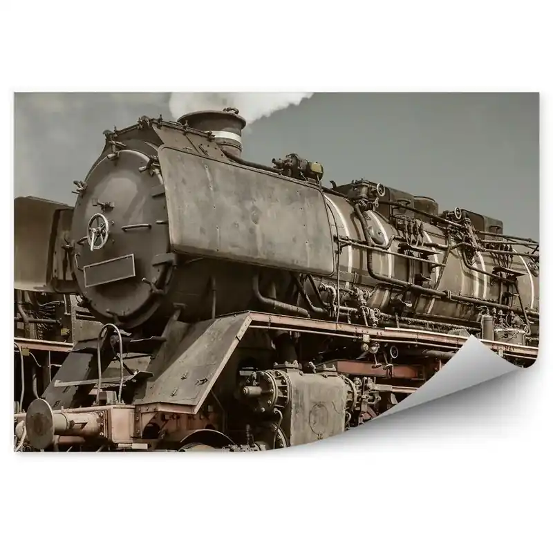 Decor fototapet Locomotivă cu abur retro Vezi acum
