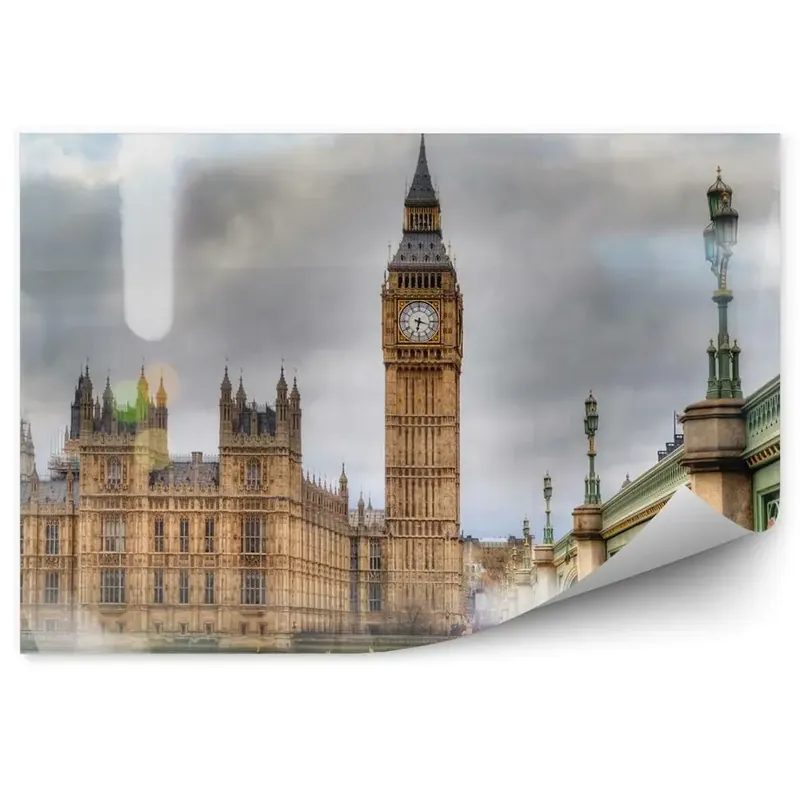 Fototapet perete Vintage Big Ben Londra Parlamentul Ofertă