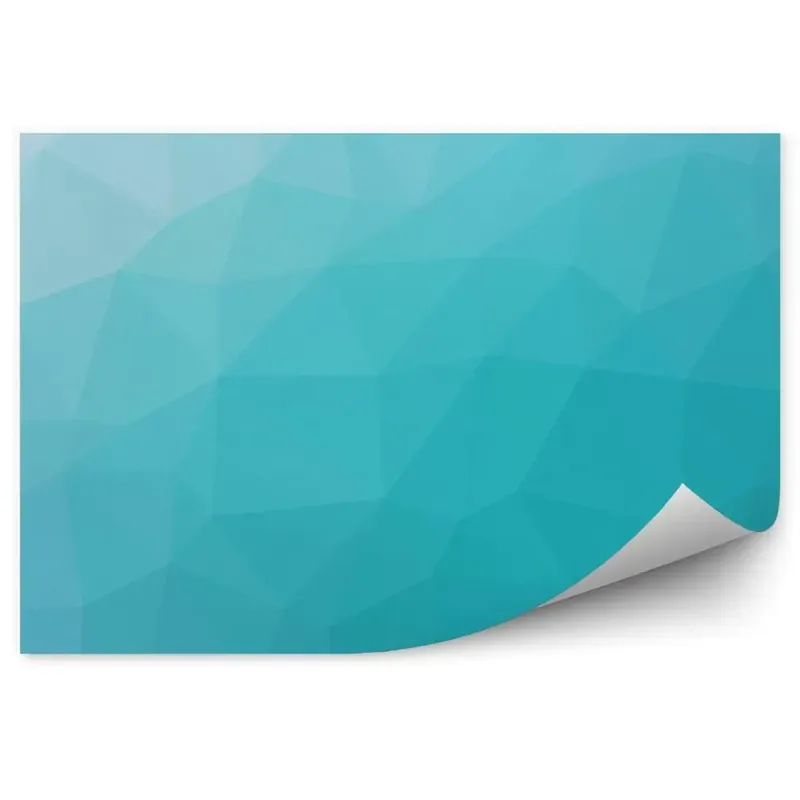 Popular Fototapet pentru perete Poligoane Gradient Turcoaz