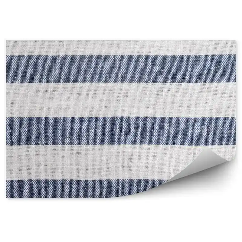 Decor fototapet Model Din Material Alb Bleumarin Cu Dungi Orizontale Nu rata