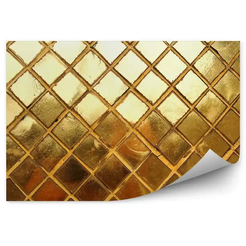 Decor fototapet Placi Ceramice Aurii Model Strălucitor Plată securizată
