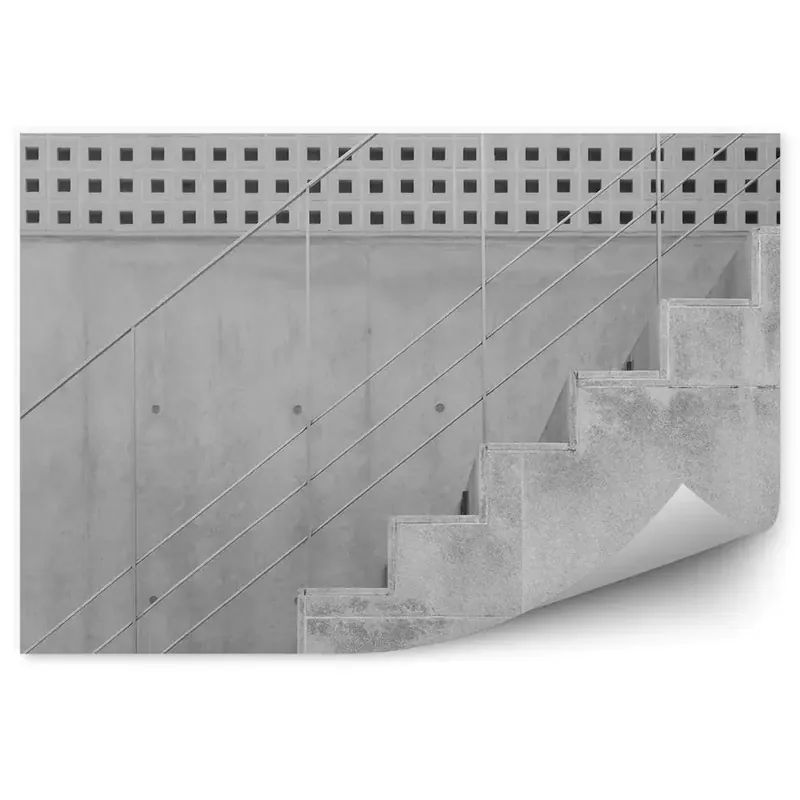 Fototapet perete Scari Din Beton Si Perete De Ciment Intr-O Cladire Moderna Ofertă specială