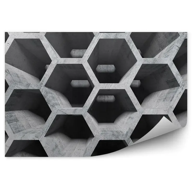 Reducere specială Decor fototapet Perspectivă De Fagure De Beton