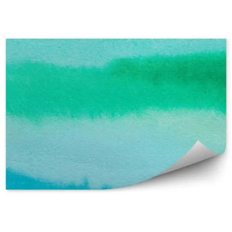Cumpărături sigure Decor fototapet Acuarelă Ombre Albastru-Verde