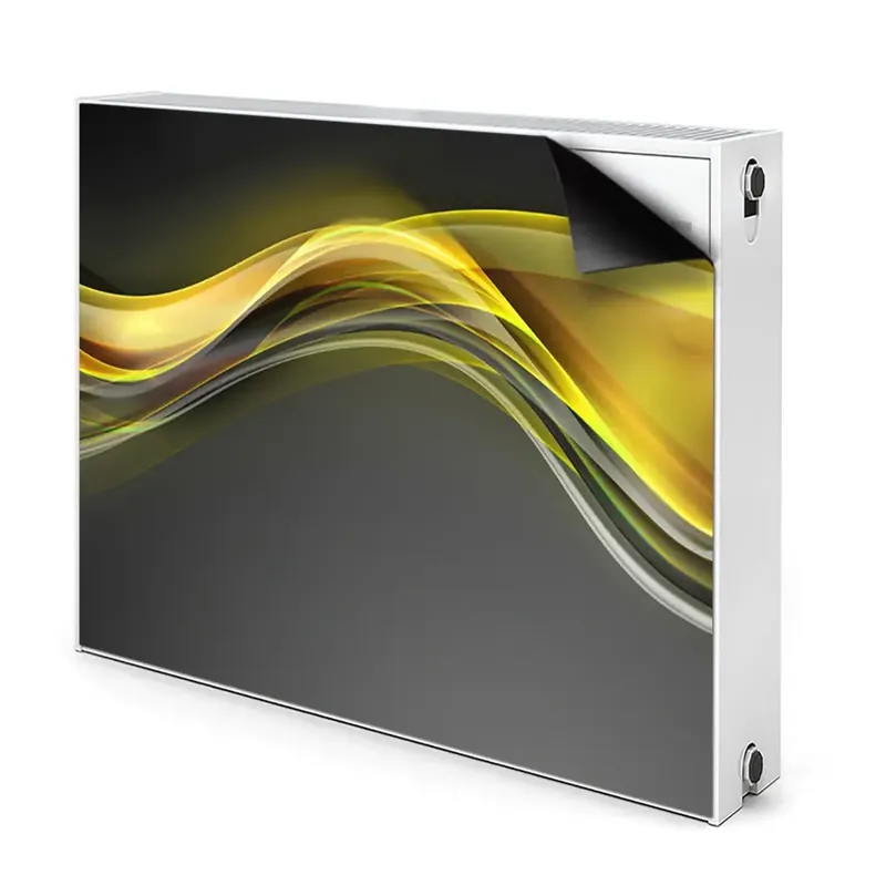 Reducere extra Aimant décoratif pour radiateur Abstracție Galbenă
