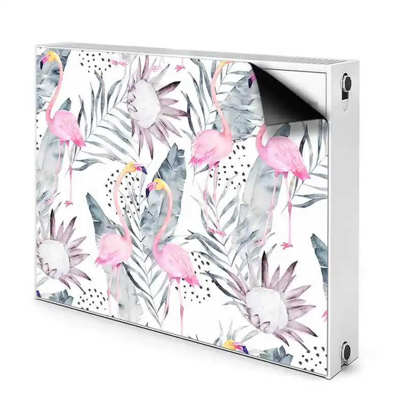 Cache radiateur déco Flamingos Premium