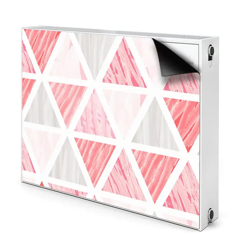 Tapis de radiateur décoratif Triunghiuri Roz Retur gratuit