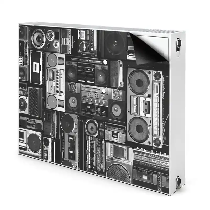 Cache radiateur aimanté Boom Box Old School Plată sigură