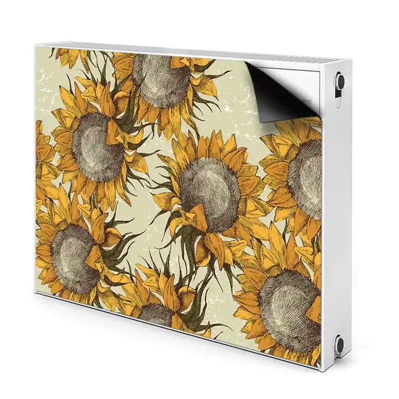 Aimant cache radiateur Floarea Soarelui Retro Reducere specială