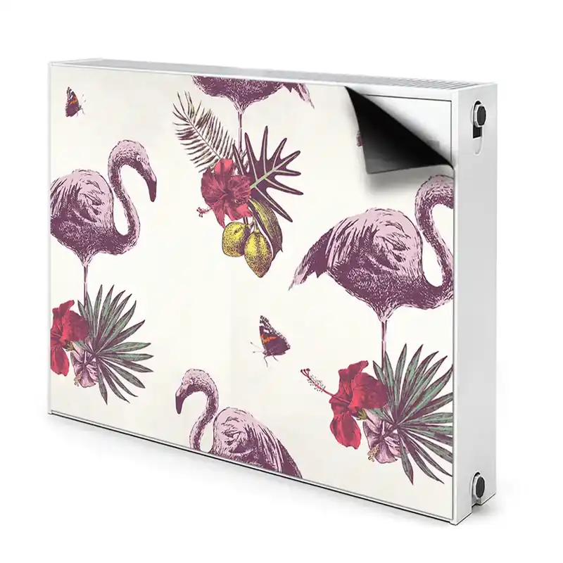 Calitate înaltă Décoration radiateur Flamingo Și Hibiscus