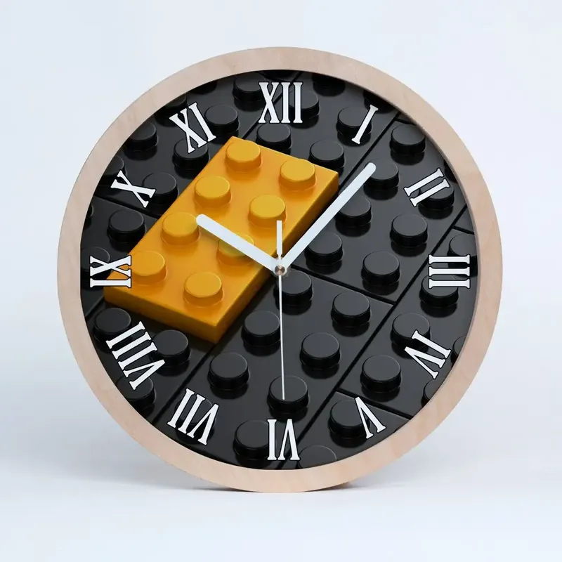 Ceas lemn Cărămizi Lego Livrare rapidă