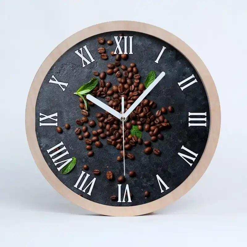 Ceas perete lemn Boabe De Cafea Ofertă specială