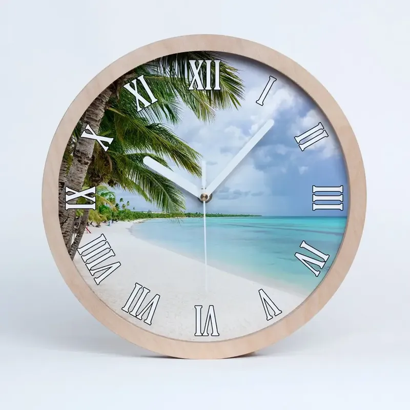 Reducere Ceas perete lemn Plaja Tropicala