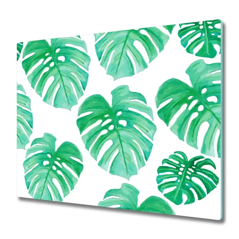 Livrare rapidă Tocător din sticlă Frunze de Monstera