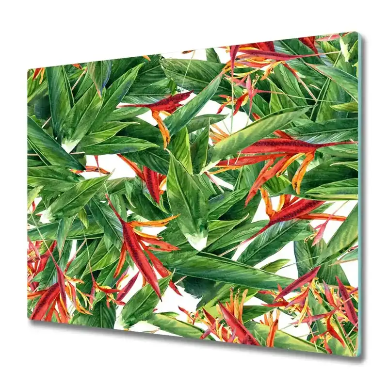 Ofertă de sezon Tocător sticlă Model de flori tropicale