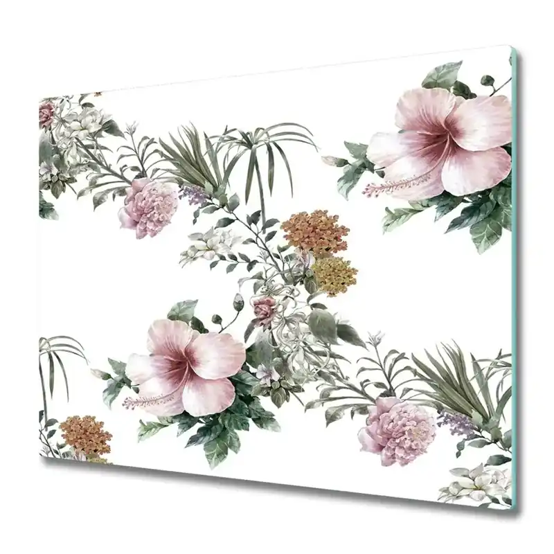 Tocător din sticlă Model floral romantic Comandă acum