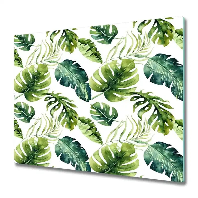 Tocător sticlă Frunze tropicale Reducere de preț