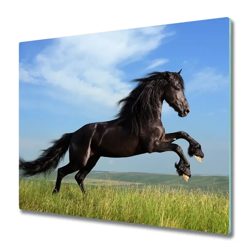 Cumpără acum Tocător din sticlă Mustang cu cal negru