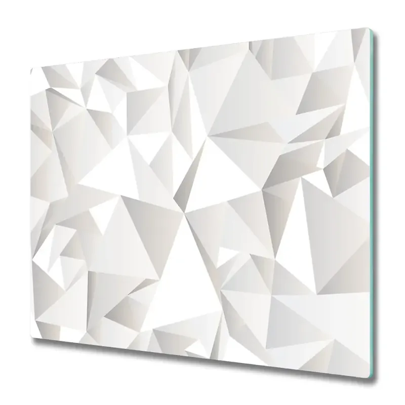 Doar azi Tocător de bucătărie Minimalist fundal triunghiuri albe
