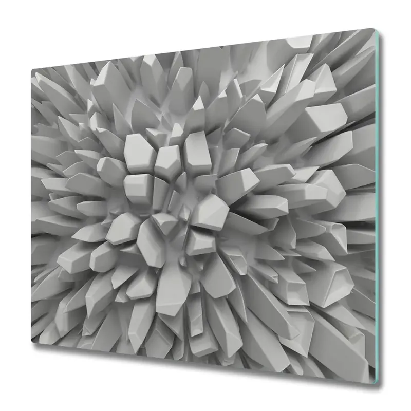 Vezi acum Tocător din sticlă Abstracție albă 3D