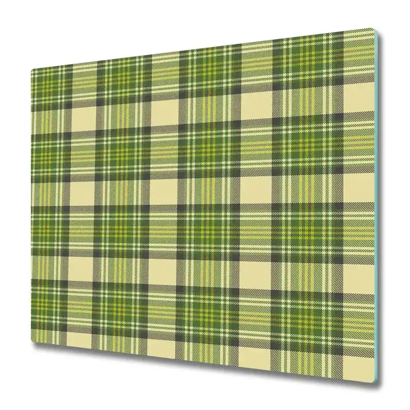 Reducere specială Tocător din sticlă Verde scotch check