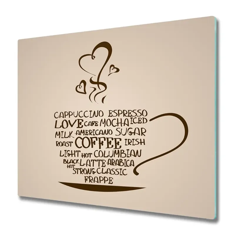 Plată sigură Tocător din sticlă Ceașcă de cafea Subtitrare