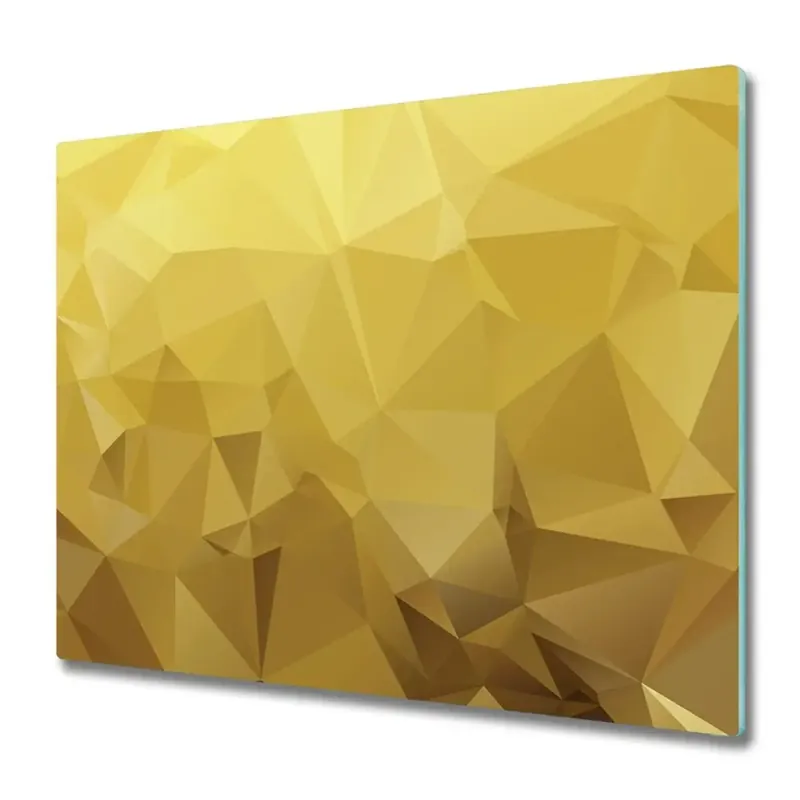 Tocător de bucătărie Fond geometric galben Cumpără online