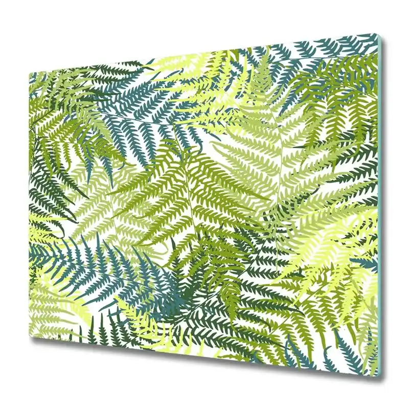 Nu rata Tocător din sticlă Model de ferigă verde