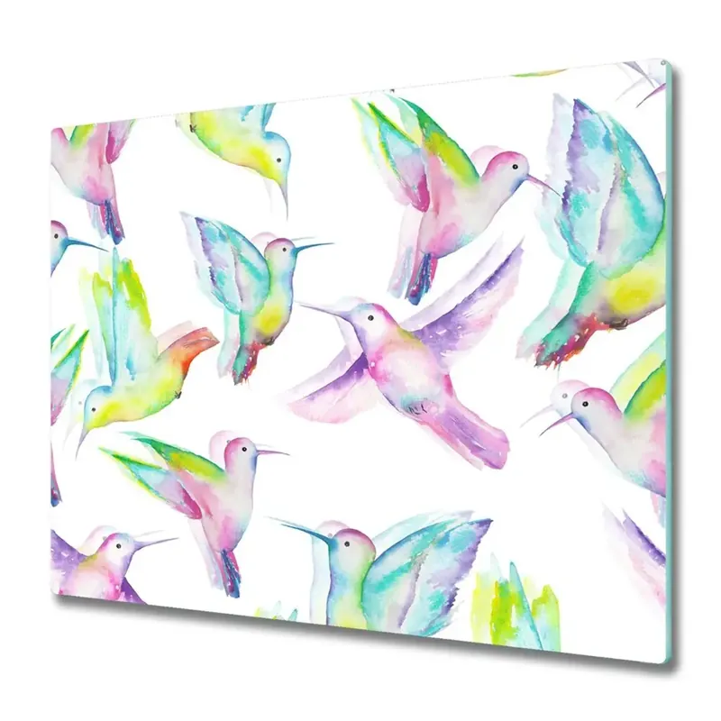 Tocător din sticlă Pasăre colibri curcubeu Ofertă