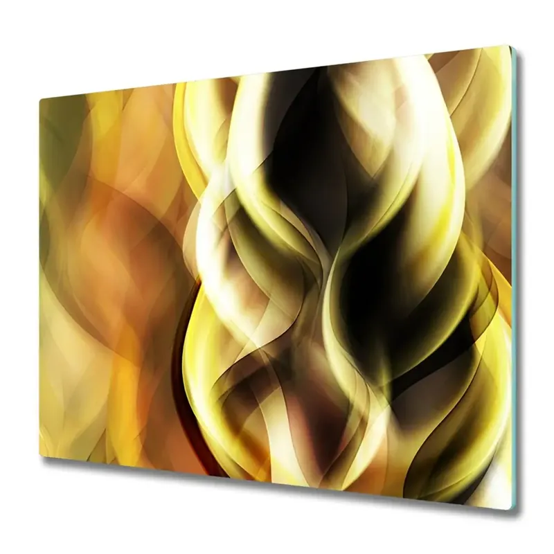 Premium Tocător sticlă Abstracție de aur