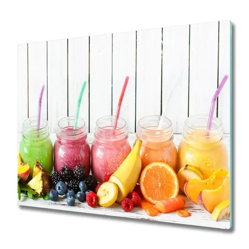 Tocător din sticlă Cocteiluri de fructe curcubeu Reduceri