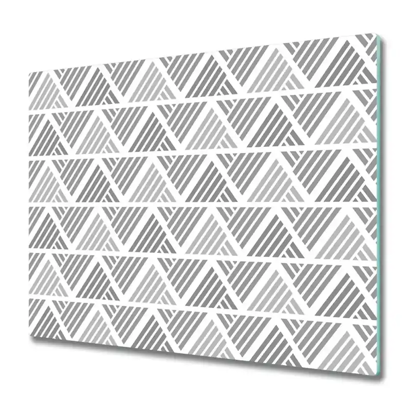 Comandă acum Tocător sticlă Fond geometric cu triunghiuri și dungi