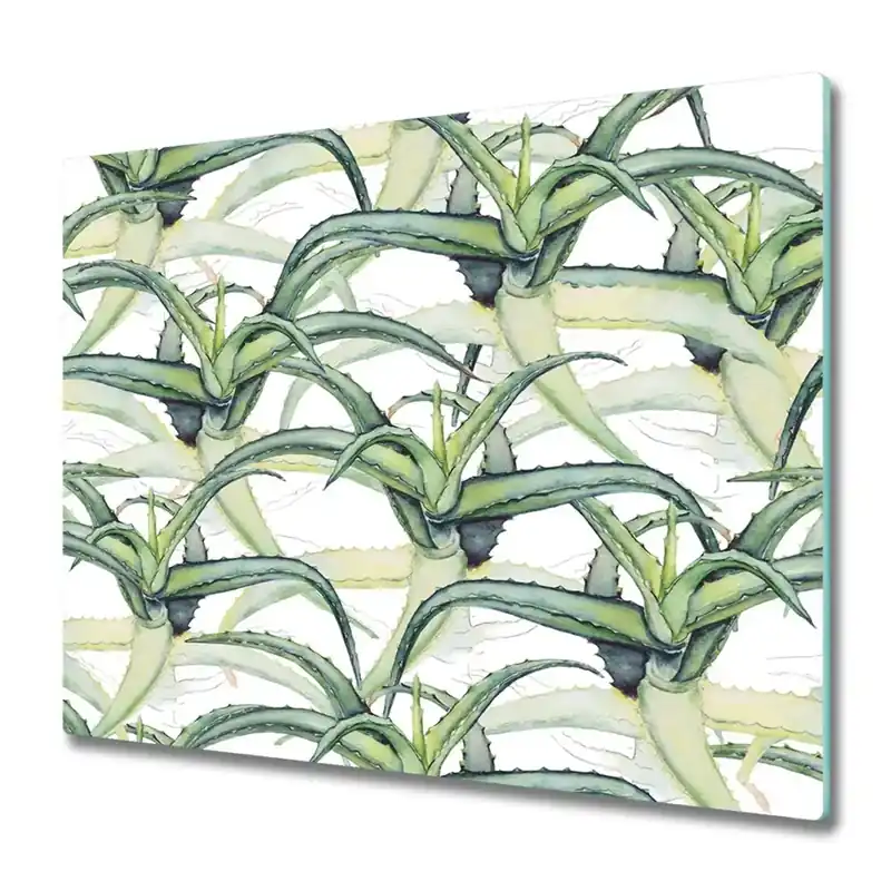 Preferatul clienților Tocător din sticlă Model Aloe vera