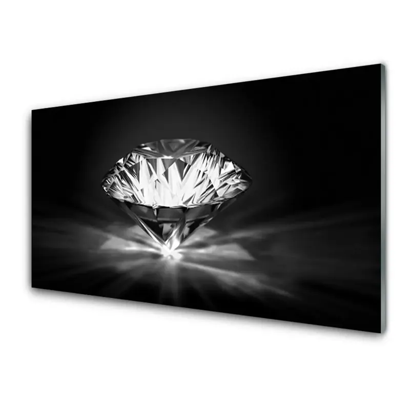 Transparenţă Diamant Strălucitor Pe Fundal Negru Reducere extra