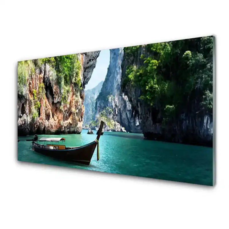 Transparenţă Boat Lake Rocks Peisaj Reducere specială