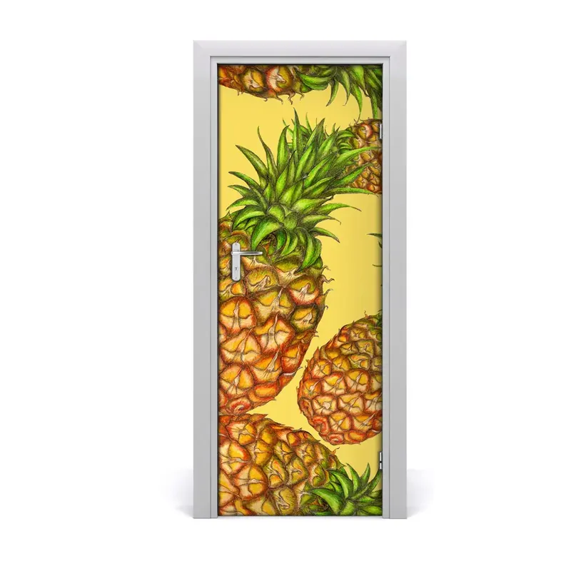 Preferatul clienților Autocolant de uşă Ananas