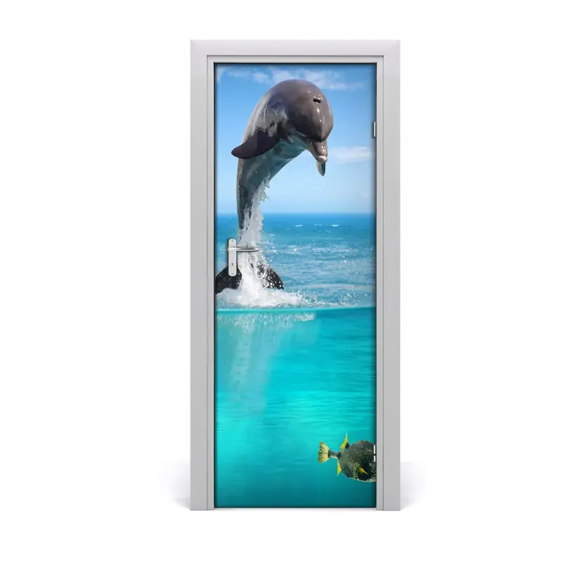 Autocolant uşă Delfinul ocean Reduceri