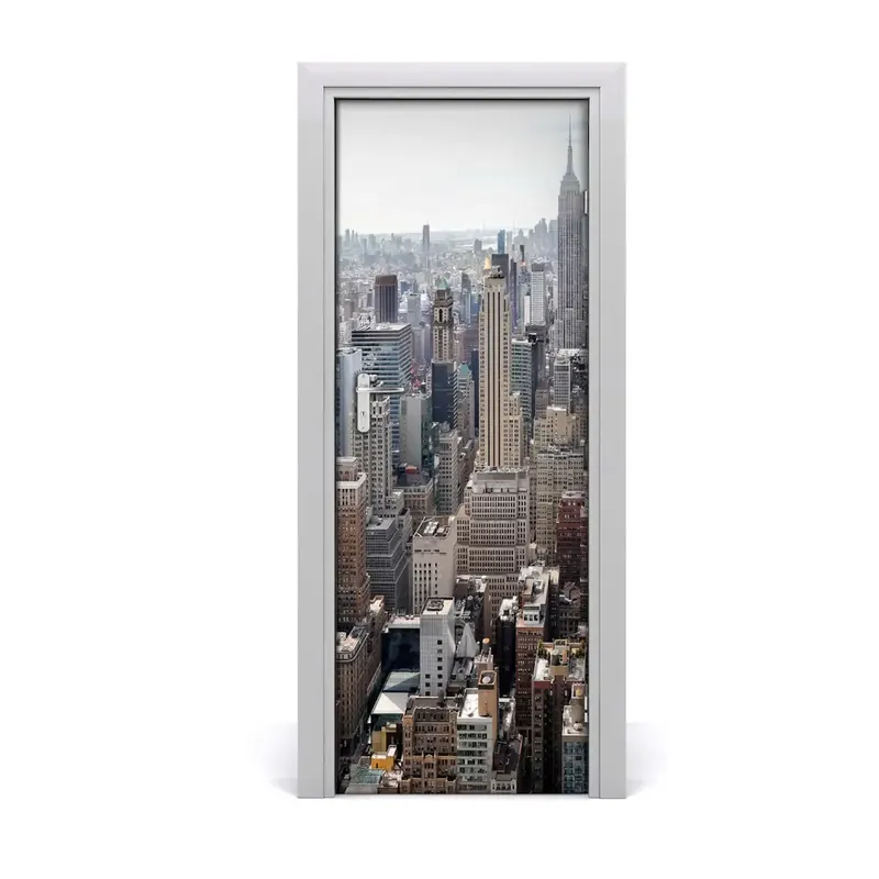 Autocolant pentru uși Zgârie-nori din New York Reduceri