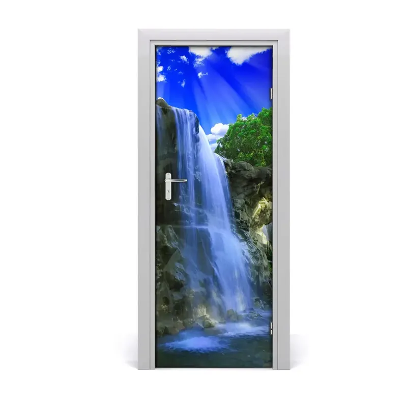 Vezi acum Autocolant uşă Cascada înaltă