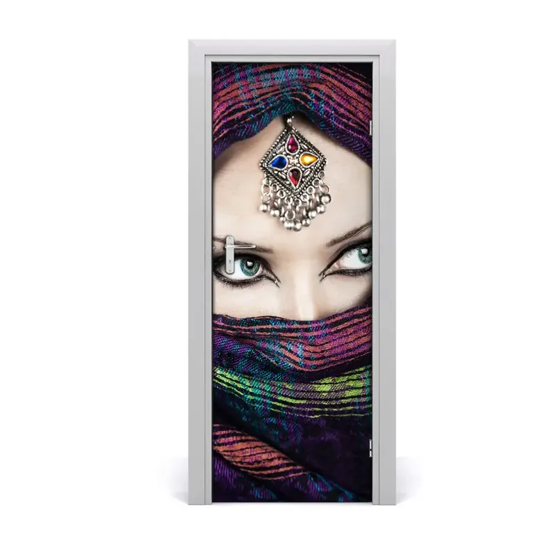 Autocolant de uși femeie indiană Reducere specială