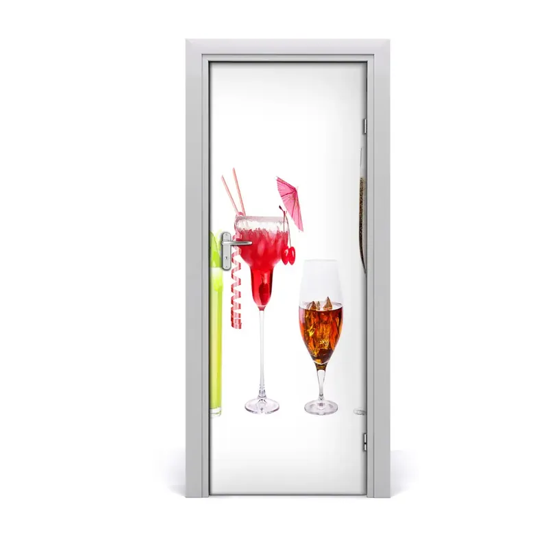 Autocolant de uși Cocktailuri de vară Disponibil imediat