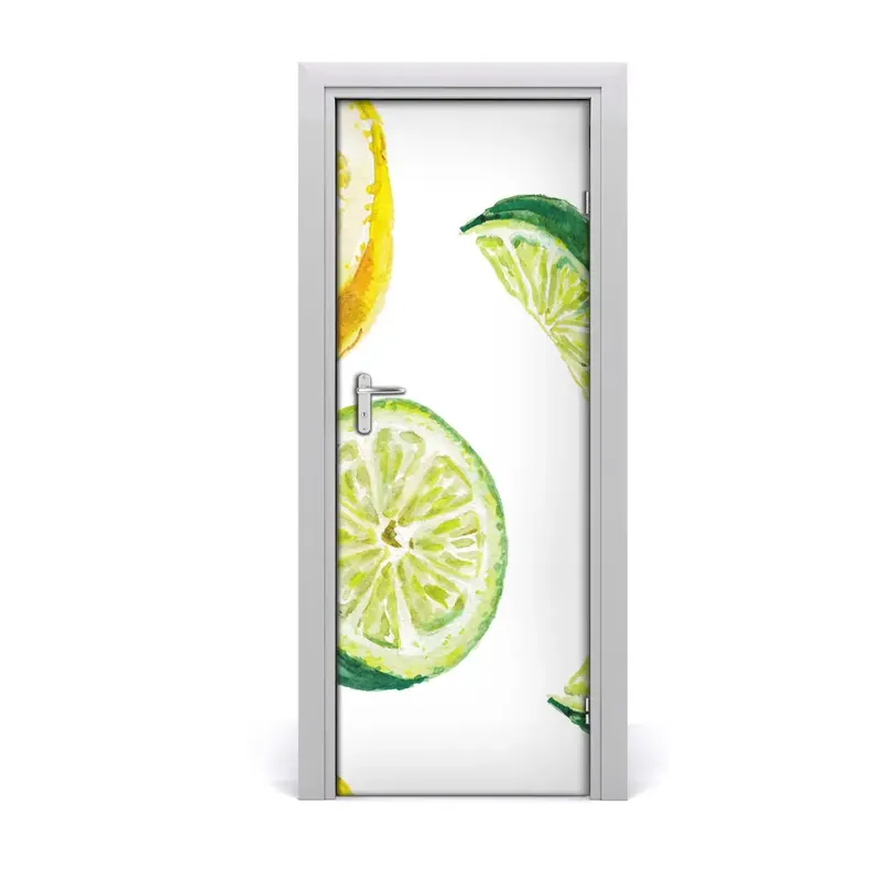 Autocolant de uși Lămâie și lime Reduceri