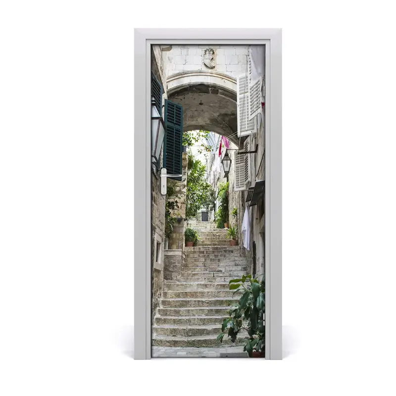 Ieftin Autocolant uşă Strada Dubrovnik