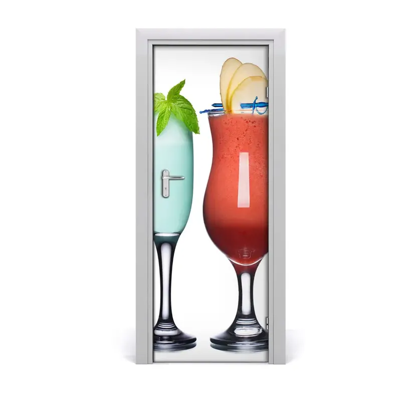 Autocolant de uși Cocktailuri Livrare rapidă