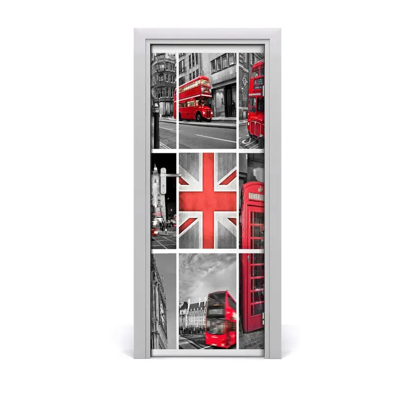 Tapet autocolant pentru uși Colaj Londra Anglia Cel mai vândut
