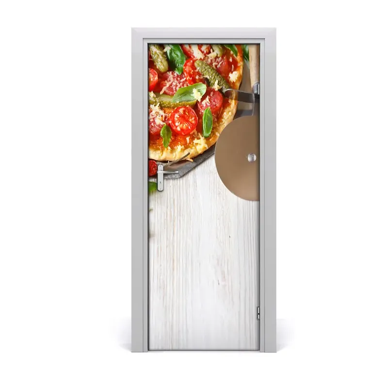 Plată sigură Autocolant uşă Pizza