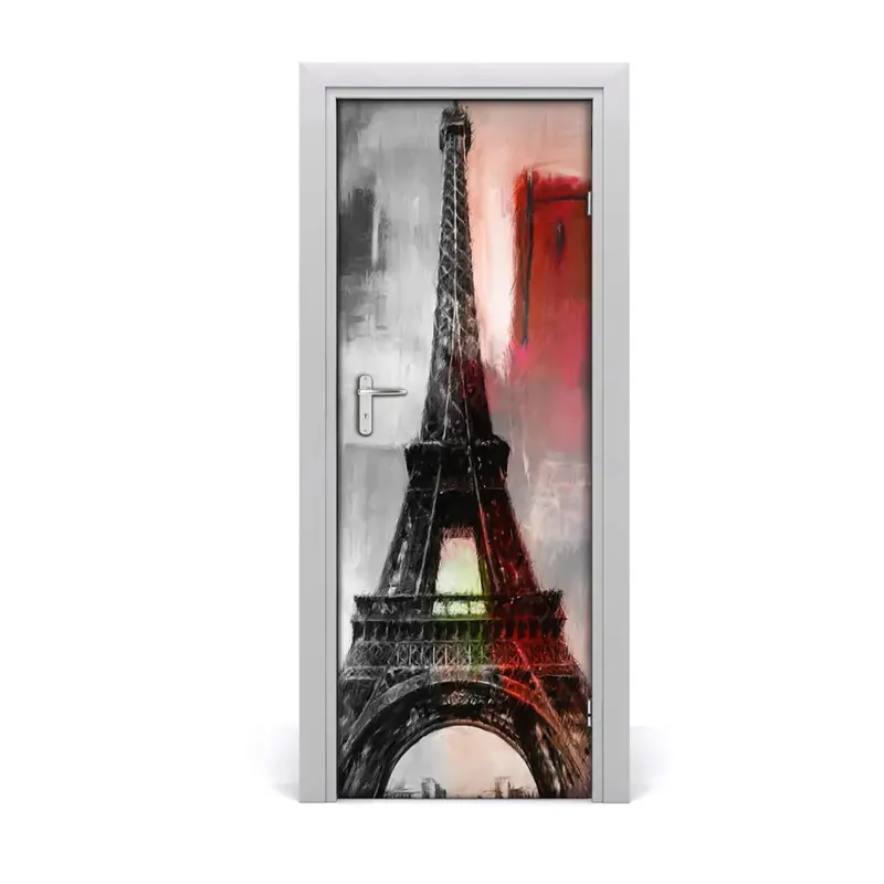 Autocolant de uși Grafica Turnului Eiffel Cel mai vândut