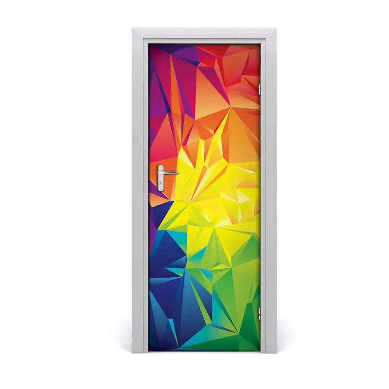 Plată sigură Autocolant de uşă fundal colorat