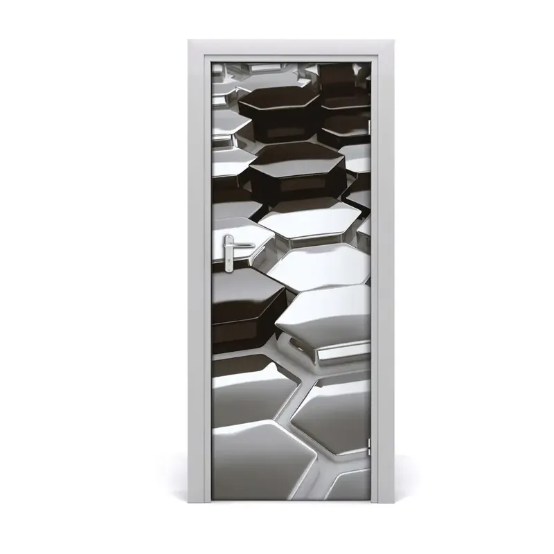 Livrare rapidă Autocolant pentru uși 3D abstract